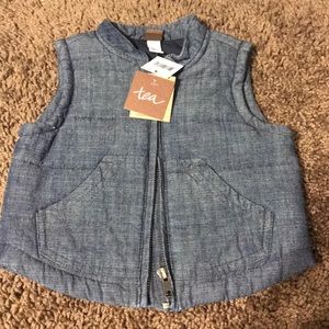 6-12 NWT Tea chambray baby best